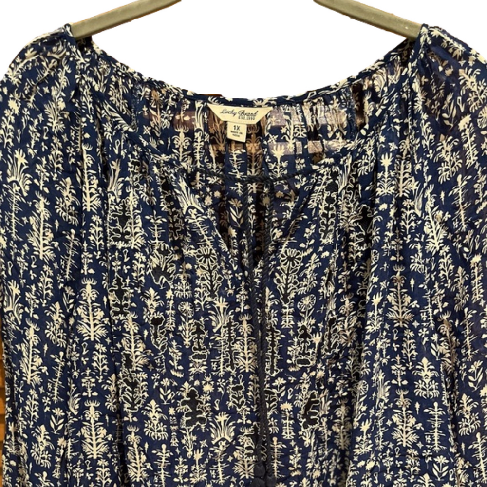 WOMENS LUCKY BRAND 1X DETAIL TOP - Picture 4 of 7